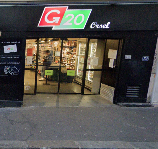 Magasin G20 PARIS 18EME - RUE D'ORSEL